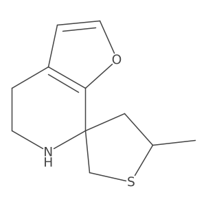 5'-methyl-5,6-dihydro-4H-spiro[furo[2,3-c]pyridine-7,3'-thiolane] Structure