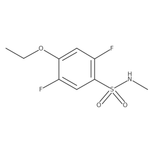 4-ethoxy-2,5-difluoro-N-methylbenzene-1-sulfonamide Structure