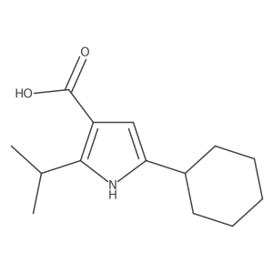 5-cyclohexyl-2-(propan-2-yl)-1H-pyrrole-3-carboxylic acid Structure