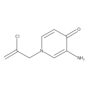 3-Amino-1-(2-chloroprop-2-en-1-yl)-1,4-dihydropyridin-4-one Structure