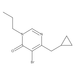 5-Bromo-6-(cyclopropylmethyl)-3-propyl-3,4-dihydropyrimidin-4-one Structure