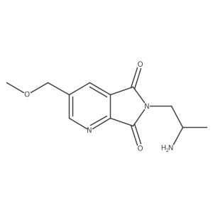 6-(2-aminopropyl)-3-(methoxymethyl)-5H,6H,7H-pyrrolo[3,4-b]pyridine-5,7-dione结构式
