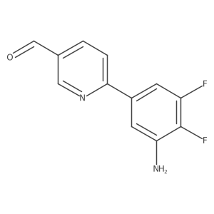 6-(3-Amino-4,5-difluorophenyl)pyridine-3-carbaldehyde结构式