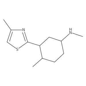 N,4-dimethyl-3-(4-methyl-1,3-thiazol-2-yl)cyclohexan-1-amine Structure