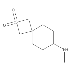 7-(Methylamino)-2lambda6-thiaspiro[3.5]nonane-2,2-dione结构式