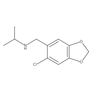 [(6-Chloro-1,3-dioxaindan-5-yl)methyl](propan-2-yl)amine结构式