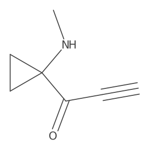 1-[1-(Methylamino)cyclopropyl]prop-2-yn-1-one结构式