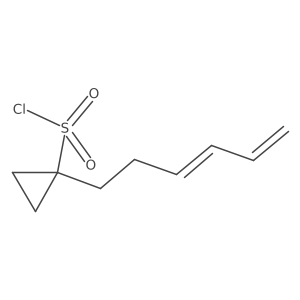1-(Hexa-3,5-dien-1-yl)cyclopropane-1-sulfonyl chloride Structure