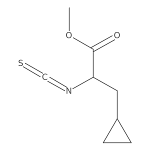 Methyl 3-cyclopropyl-2-isothiocyanatopropanoate Structure