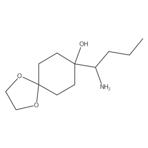 8-(1-Aminobutyl)-1,4-dioxaspiro[4.5]decan-8-ol Structure