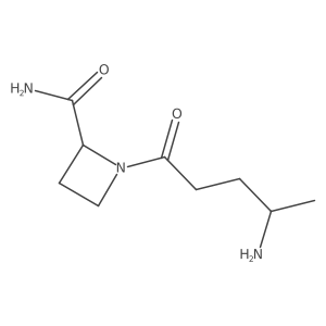 1-(4-Aminopentanoyl)azetidine-2-carboxamide Structure