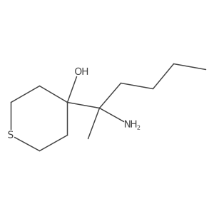 4-(2-Aminohexan-2-yl)thian-4-ol结构式