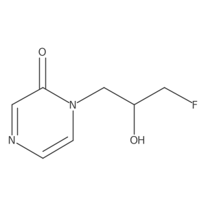 1-(3-Fluoro-2-hydroxypropyl)-1,2-dihydropyrazin-2-one Structure