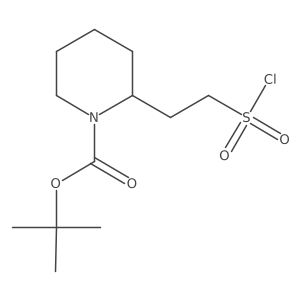 Tert-butyl 2-[2-(chlorosulfonyl)ethyl]piperidine-1-carboxylate Structure