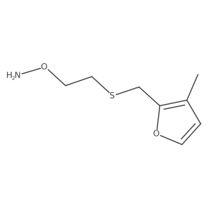 O-(2-{[(3-methylfuran-2-yl)methyl]sulfanyl}ethyl)hydroxylamine Structure