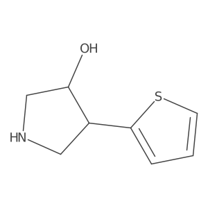4-(Thiophen-2-yl)pyrrolidin-3-ol Structure