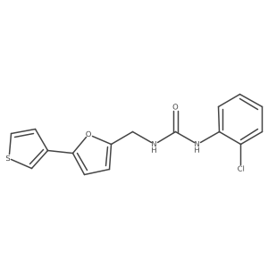 1-(2-Chlorophenyl)-3-((5-(thiophen-3-yl)furan-2-yl)methyl)urea Structure