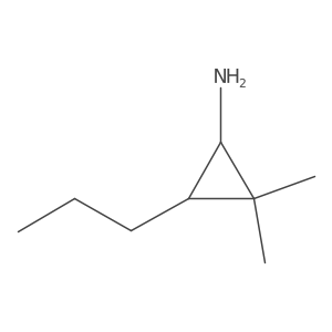 rac-(1R,3S)-2,2-dimethyl-3-propylcyclopropan-1-amine Structure