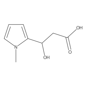 (3S)-3-hydroxy-3-(1-methyl-1H-pyrrol-2-yl)propanoic acid结构式