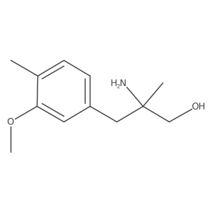 2-Amino-3-(3-methoxy-4-methylphenyl)-2-methylpropan-1-ol结构式