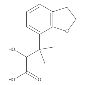 3-(2,3-Dihydro-1-benzofuran-7-yl)-2-hydroxy-3-methylbutanoic acid Structure