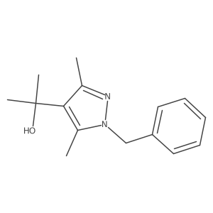 2-(1-benzyl-3,5-dimethyl-1H-pyrazol-4-yl)propan-2-ol Structure