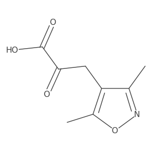 3-(Dimethyl-1,2-oxazol-4-yl)-2-oxopropanoic acid Structure