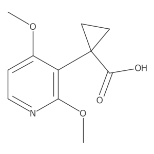 1-(2,4-Dimethoxypyridin-3-yl)cyclopropane-1-carboxylic acid Structure