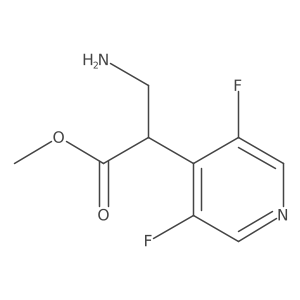 Methyl 3-amino-2-(3,5-difluoropyridin-4-yl)propanoate结构式