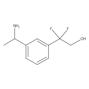 (R)-2-[3-(1-Aminoethyl)phenyl]-2,2-difluoroethanol Structure