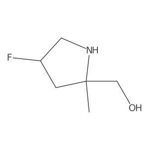 (4-Fluoro-2-methyl-pyrrolidin-2-yl)methanol结构式
