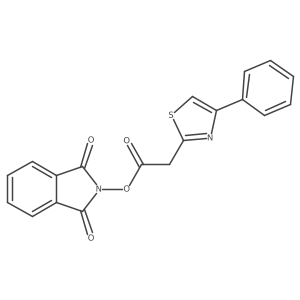 1,3-dioxo-2,3-dihydro-1H-isoindol-2-yl 2-(4-phenyl-1,3-thiazol-2-yl)acetate结构式