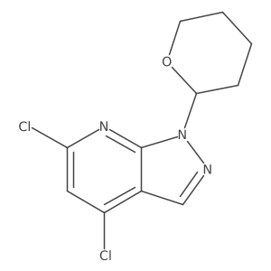 4,6-Dichloro-1-tetrahydropyran-2-yl-pyrazolo[3,4-b]pyridine Structure