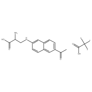 3-[(6-acetyl-2-naphthalenyl)amino]-L-alanine, monotrifluoroacetate salt Structure