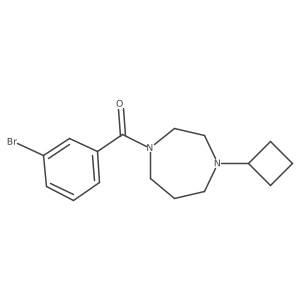 (3-Bromophenyl)(4-cyclobutyl-1,4-diazepan-1-yl)methanone Structure