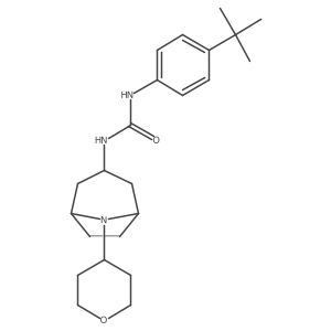1-(4-Tert-butylphenyl)-3-[8-(oxan-4-yl)-8-azabicyclo[3.2.1]octan-3-yl]urea结构式