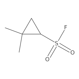 2,2-Dimethylcyclopropane-1-sulfonyl fluoride结构式
