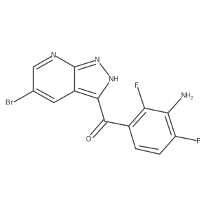 (3-Amino-2,4-difluorophenyl)(5-bromo-1H-pyrazolo[3,4-b]pyridin-3-yl)methanone Structure