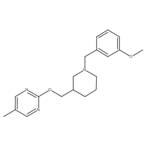 2-({1-[(3-Methoxyphenyl)methyl]piperidin-3-yl}methoxy)-5-methylpyrimidine结构式
