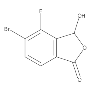 5-Bromo-4-fluoro-3-hydroxyisobenzofuran-1(3H)-one Structure