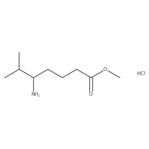 Methyl5-amino-6-methylheptanoatehydrochloride Structure