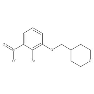 4-((2-Bromo-3-nitrophenoxy)methyl)tetrahydro-2H-pyran结构式