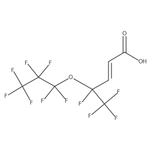 4,5,5,5-Tetrafluoro-4-(heptafluoropropoxy)pent-2-enoic acid结构式
