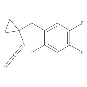 1,2,4-Trifluoro-5-[(1-isocyanatocyclopropyl)methyl]benzene结构式