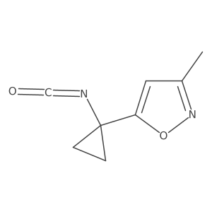 5-(1-Isocyanatocyclopropyl)-3-methyl-1,2-oxazole Structure