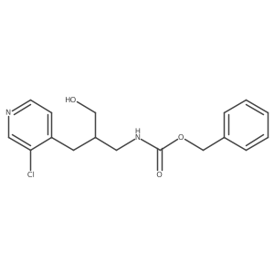benzyl N-{2-[(3-chloropyridin-4-yl)methyl]-3-hydroxypropyl}carbamate Structure