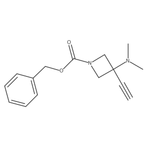 Benzyl 3-(dimethylamino)-3-ethynylazetidine-1-carboxylate结构式
