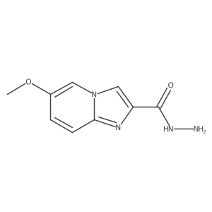 6-Methoxyimidazo[1,2-a]pyridine-2-carbohydrazide结构式