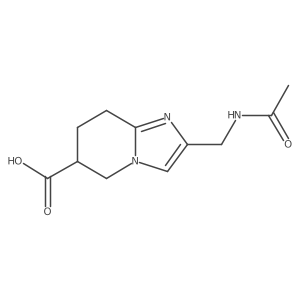 2-(acetamidomethyl)-5H,6H,7H,8H-imidazo[1,2-a]pyridine-6-carboxylic acid结构式