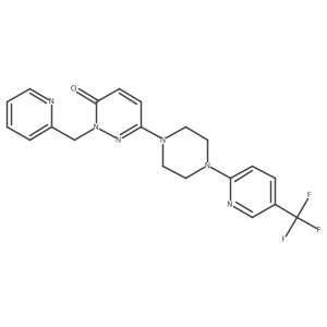 2-[(Pyridin-2-yl)methyl]-6-{4-[5-(trifluoromethyl)pyridin-2-yl]piperazin-1-yl}-2,3-dihydropyridazin-3-one Structure